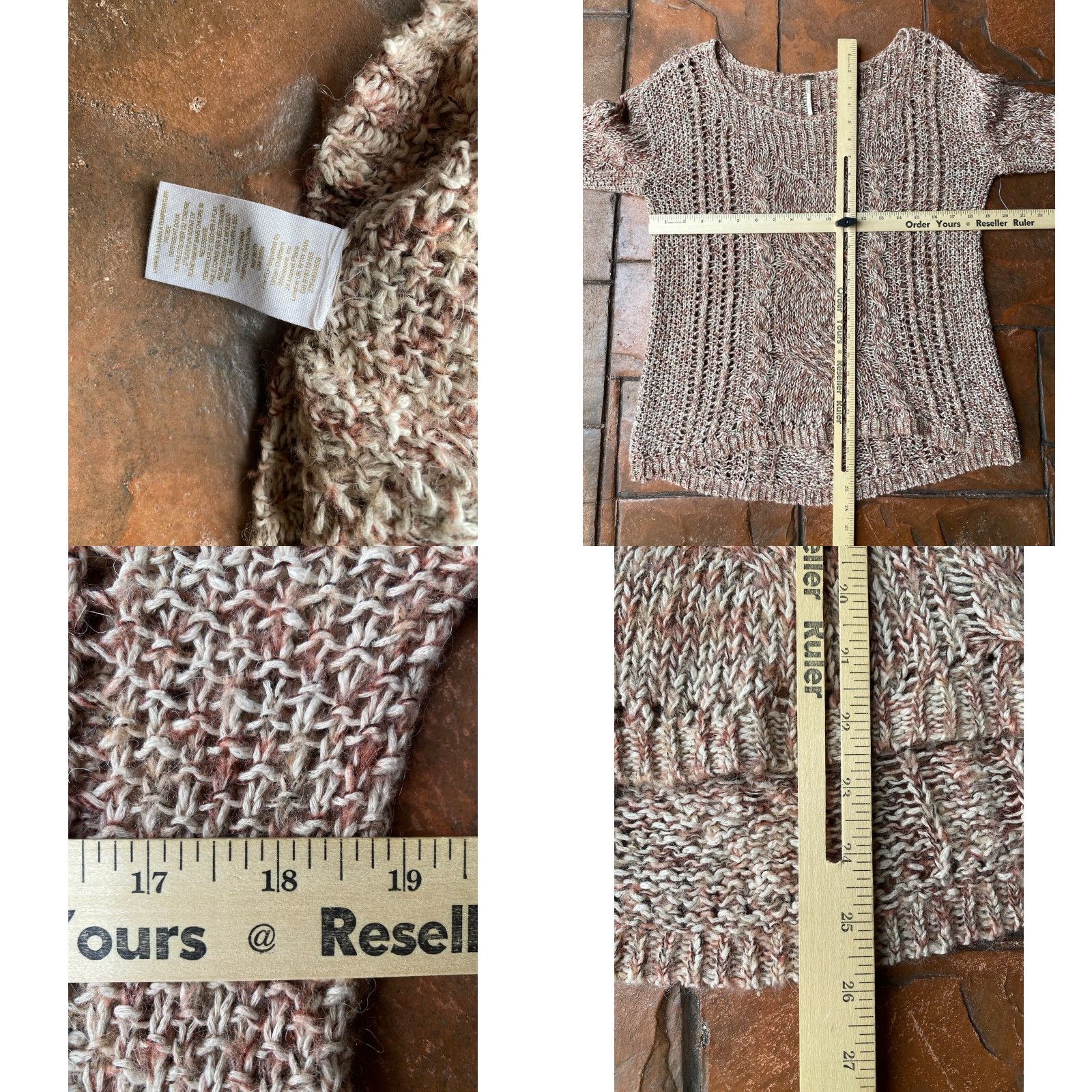 Free People Free People Cable Knit Alpaca/Wool Blend Long Sleeve Pullover Sweater Small Size S / US 4 / IT 40 - 9 Thumbnail