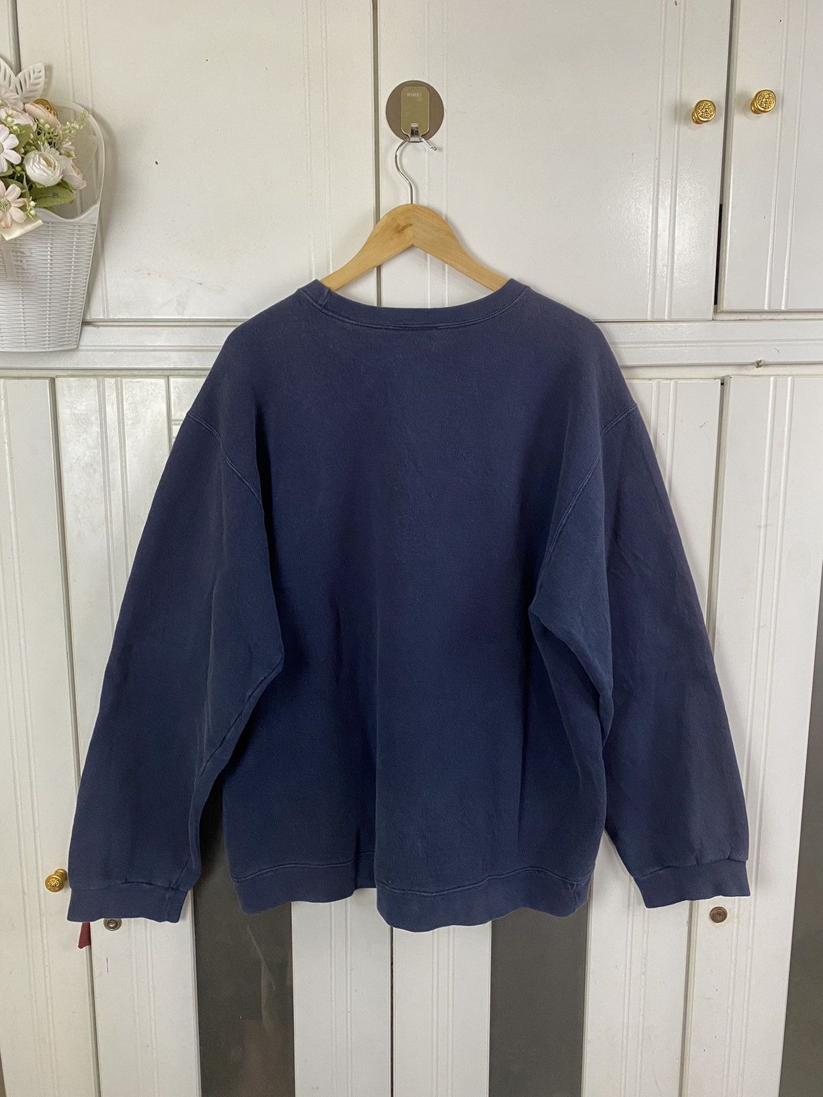 Nike × Vintage 90s Nike Swoosh Crewneck Size US XL / EU 56 / 4 - 5 Thumbnail