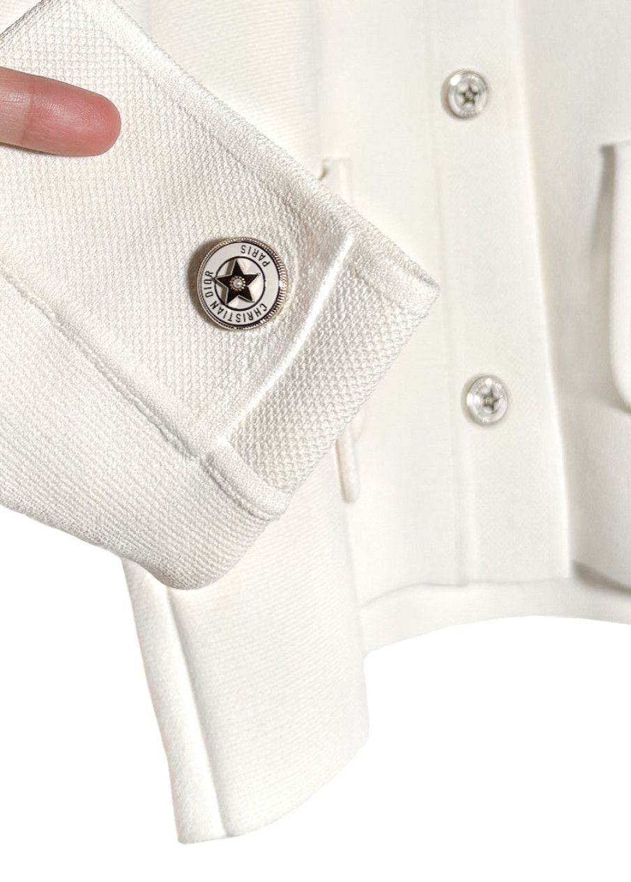 Dior Dior White Technical Mesh Cropped Jacket Size M / US 6-8 / IT 42-44 - 6 Thumbnail