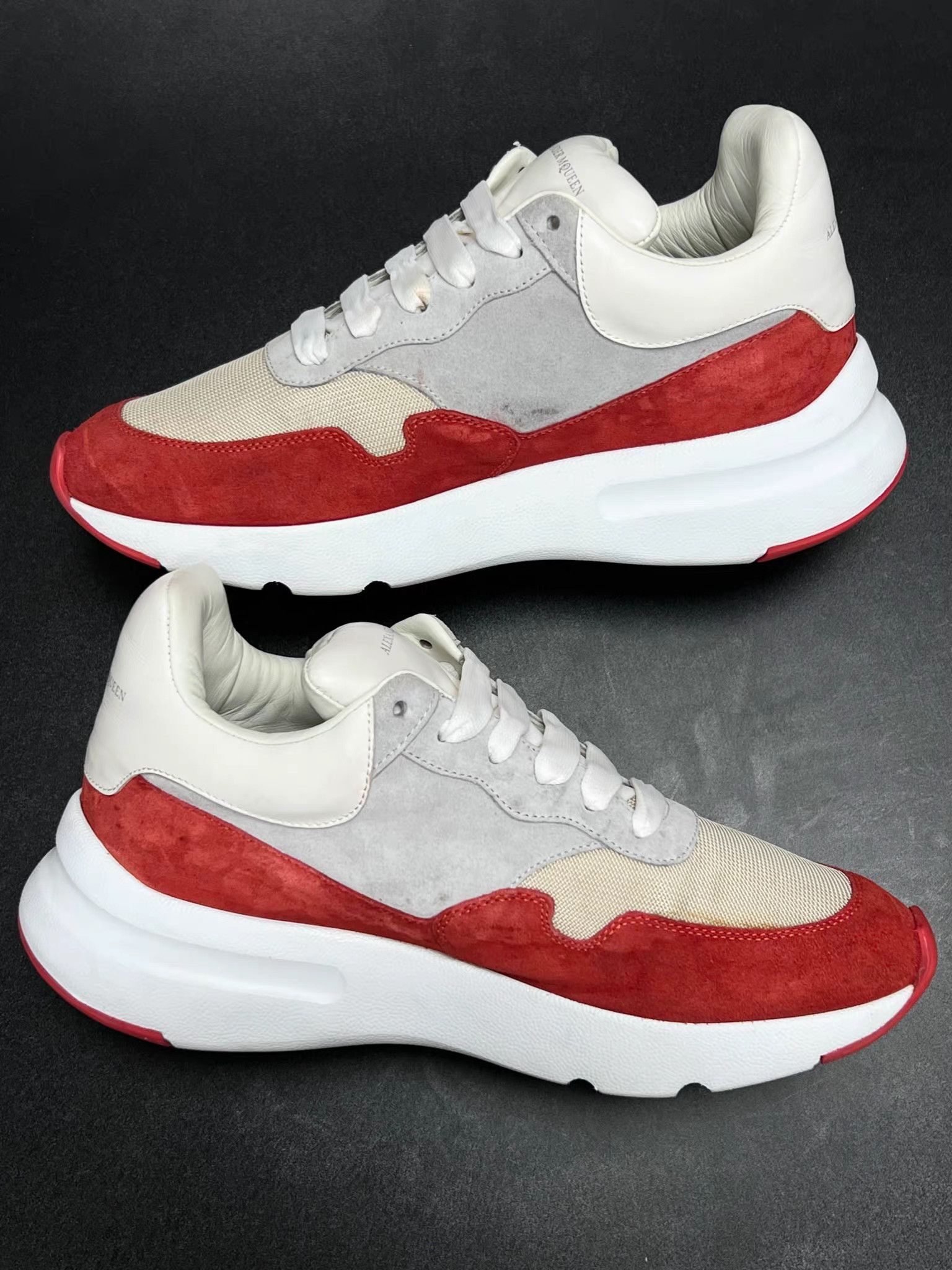Alexander McQueen MCQ Alexander McQueen Sprint Runner White/Red Sneakers K15 Size US 9 / EU 42 - 6 Thumbnail