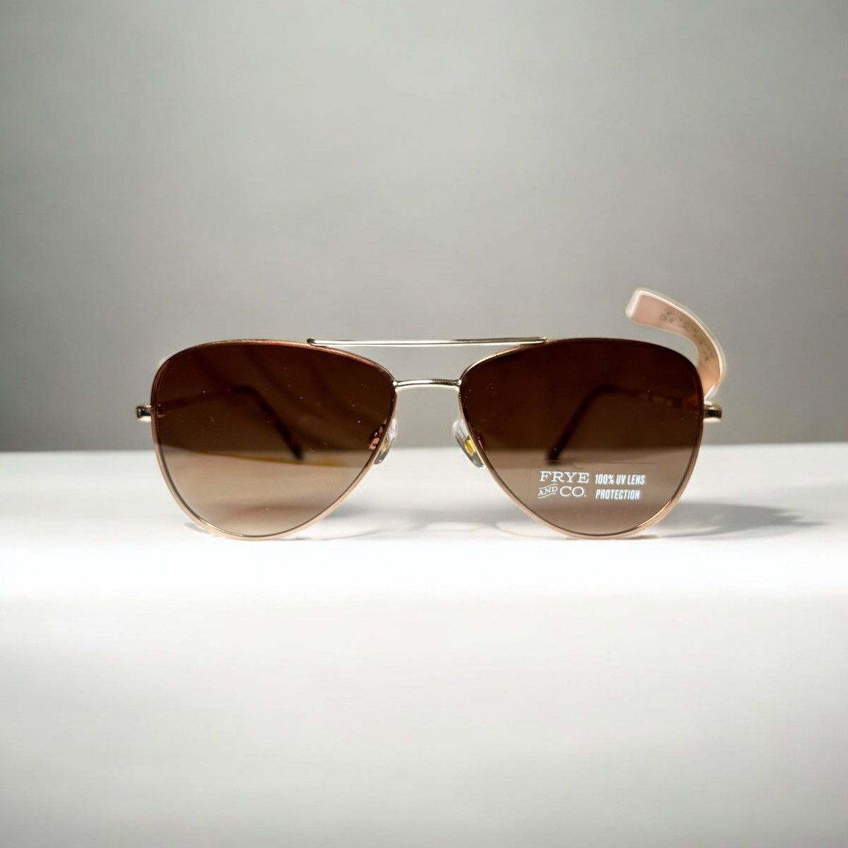 Frye Frye Women’s Aviator Ombré Gold Frame Sunglasses 100% UV Size ONE SIZE - 1 Thumbnail