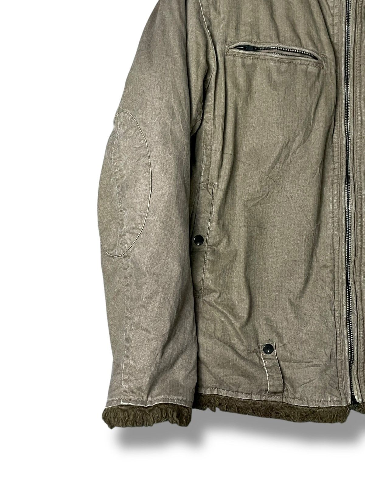 Chevignon × Vintage Chevignon Tanker Fur Jacket (53) Size US L / EU 52-54 / 3 - 6 Thumbnail