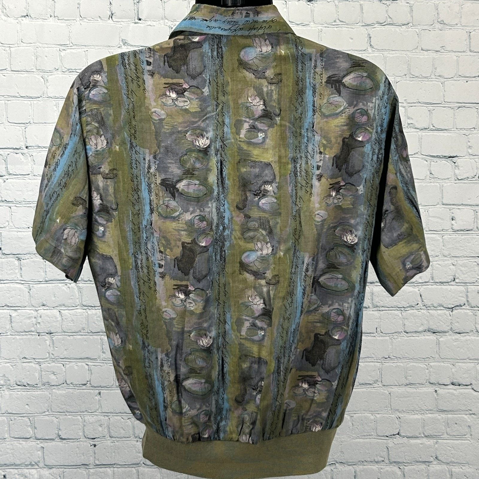 Vintage Vintage 70s D'Avila Polo Shirt Beige AOP Disco USA M Medium Size US M / EU 48-50 / 2 - 2 Thumbnail