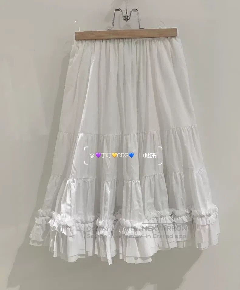Comme des Garcons Comme des Garcons Size XS Lace hem half-skirt Size 22" - 5 Thumbnail