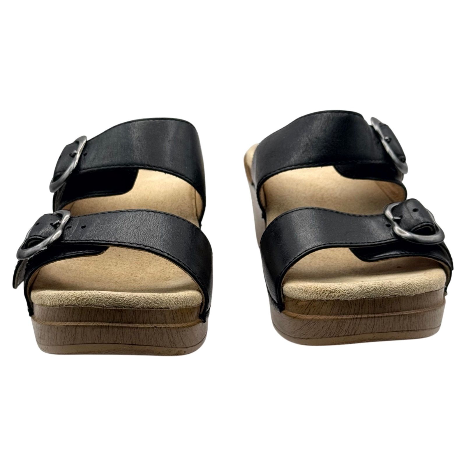 Dansko Dansko Sophie Sandal Black Full Grain Leather Suede 36 5.5-6 Size US 5.5 / IT 35.5 - 2 Thumbnail