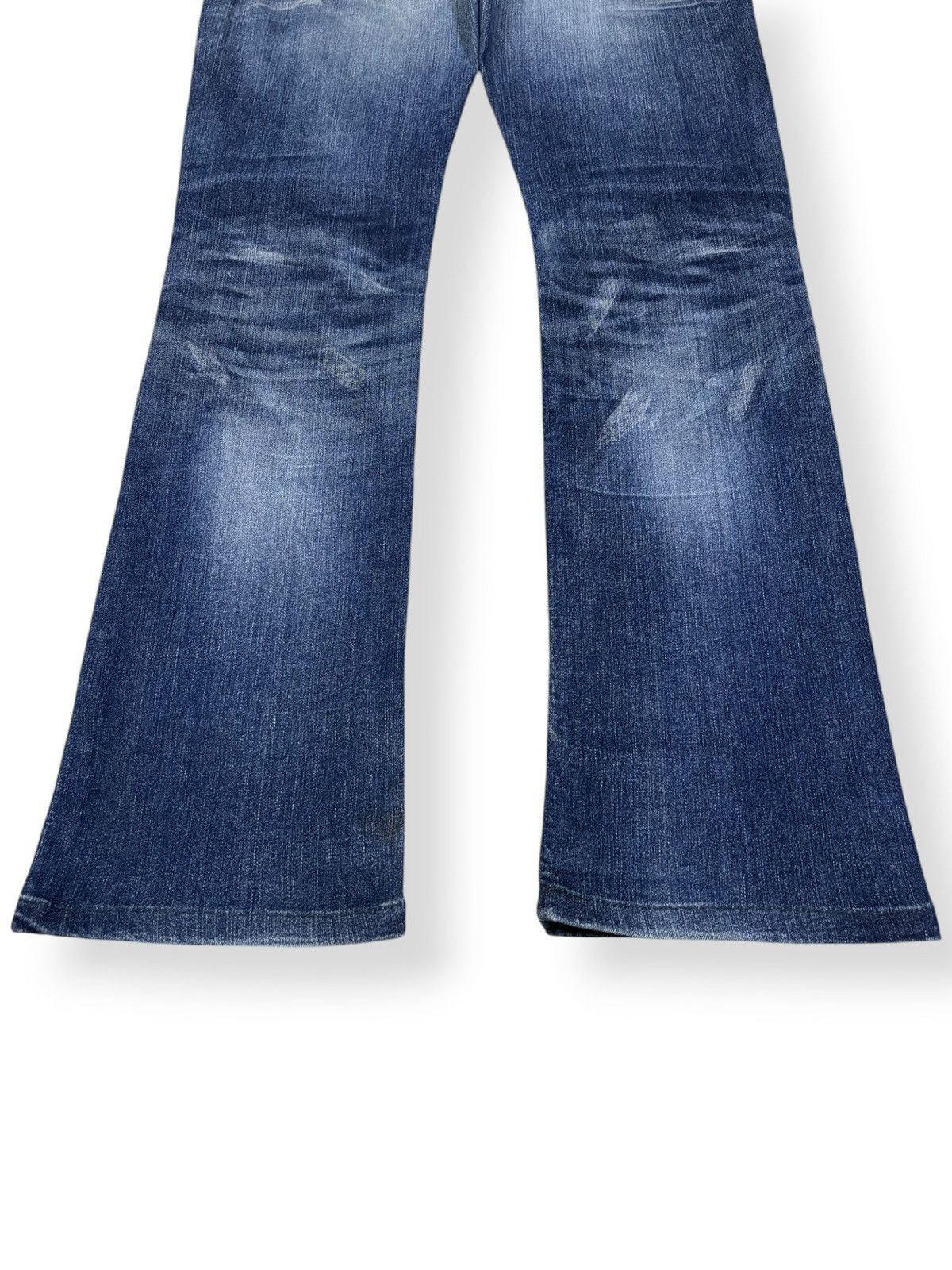 Tornado Mart Vintage Tornado Mart Whiskers Faded Wash Distressed Jeans Size US 33 - 10 Thumbnail