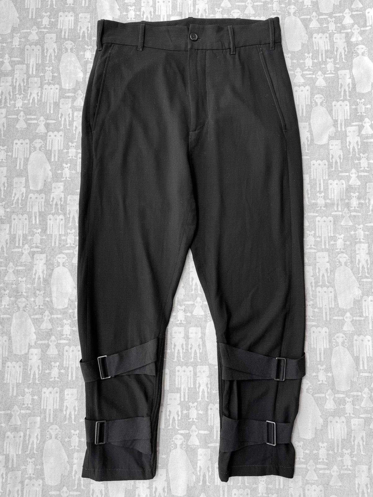 Ann Demeulemeester Ann Demeulemeester SS17 Ankle Straps Tapered Light Pants Size US 31 - 1 Thumbnail