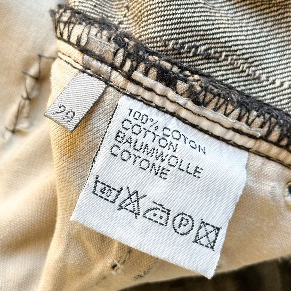 Dior Dior THRASHED AW03 “LUSTER” BORO Waxed Repair Denim By Hedi Size US 32 / EU 48 - 16 Thumbnail