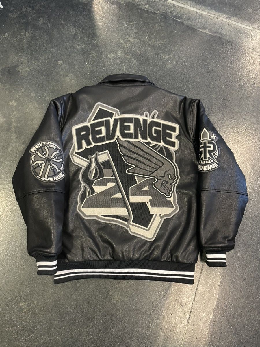 Revenge Revenge Leather Bomber Jacket Size US M / EU 48-50 / 2 - 2 Thumbnail