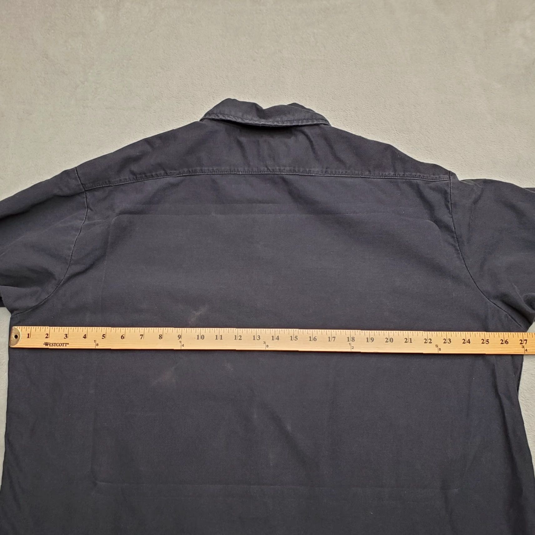 Vintage Reed FR Shirt Men 2XL Navy Black Flame Fire Resistant Long Sleeve Twill Workwear Size US XXL / EU 58 / 5 - 6 Thumbnail