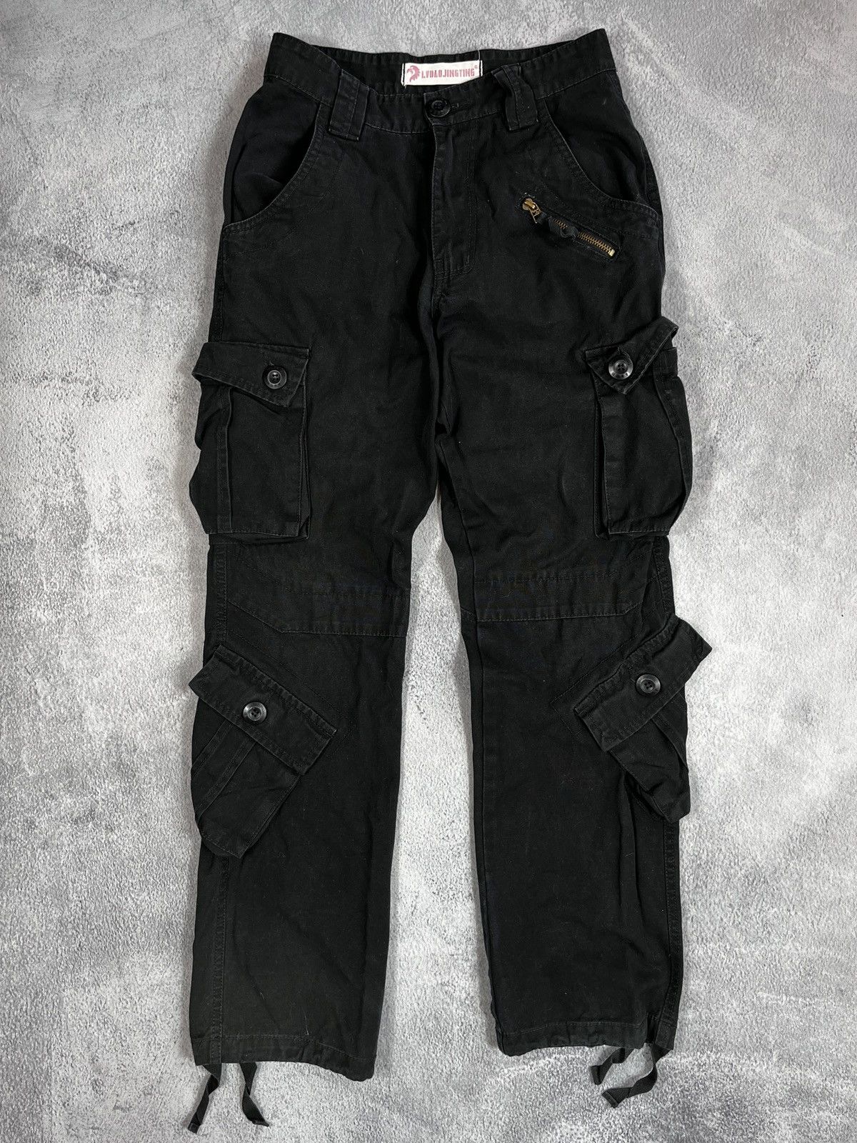 Japanese Brand × Vintage Vintage Y2K Faded cargo pants streetwear opium size XS Size 26" / US 2 / IT 38 - 1 Thumbnail