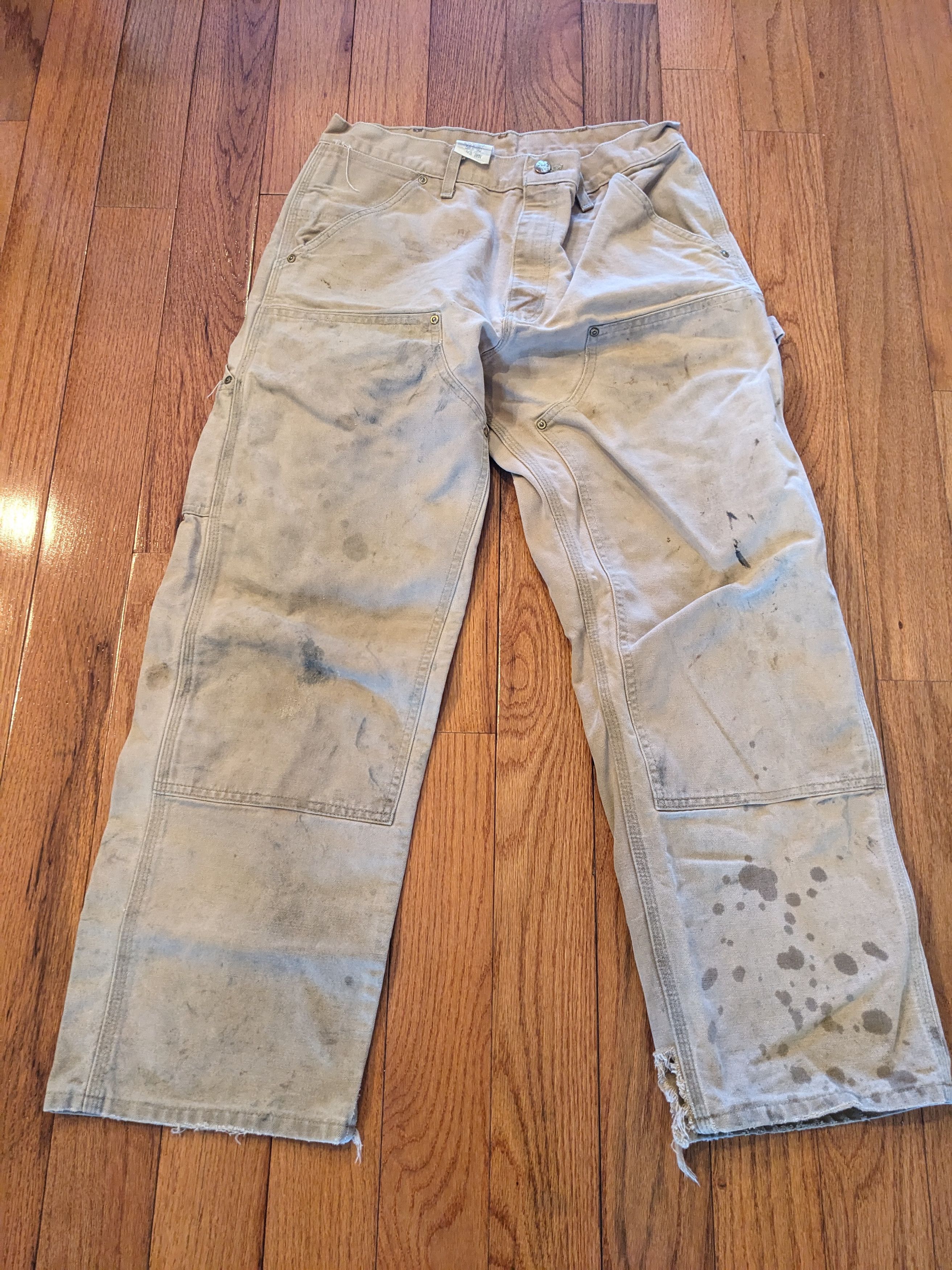 Carhartt × Vintage Vintage 90s Carhartt B01 BRN 34 x 30 Double Knee Pants Size US 34 / EU 50 - 6 Thumbnail
