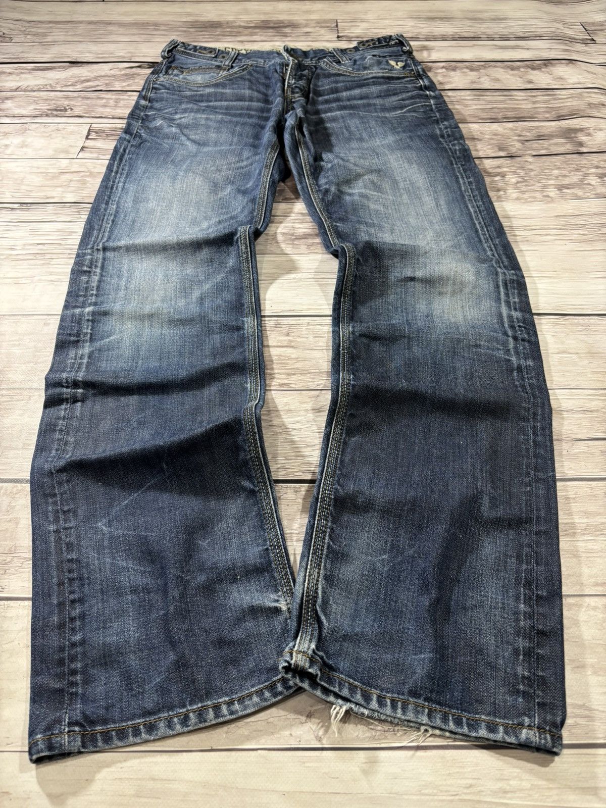 If Six Was Nine × Japanese Brand × Vintage Vintage Rick Owens Junya Watanabe Style Washed Jeans Size US 32 / EU 48 - 1 Thumbnail