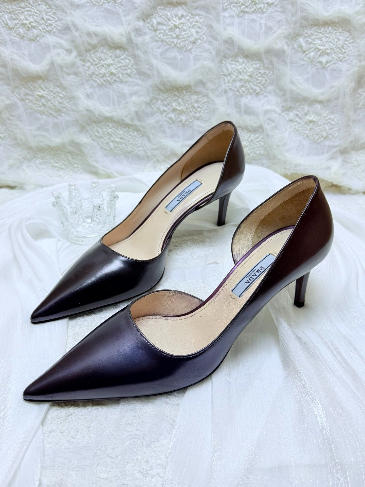 Prada Prada Purple Lowtop Sneakers us_7-5 Women Size US 7.5 / IT 37.5 - 1 Thumbnail