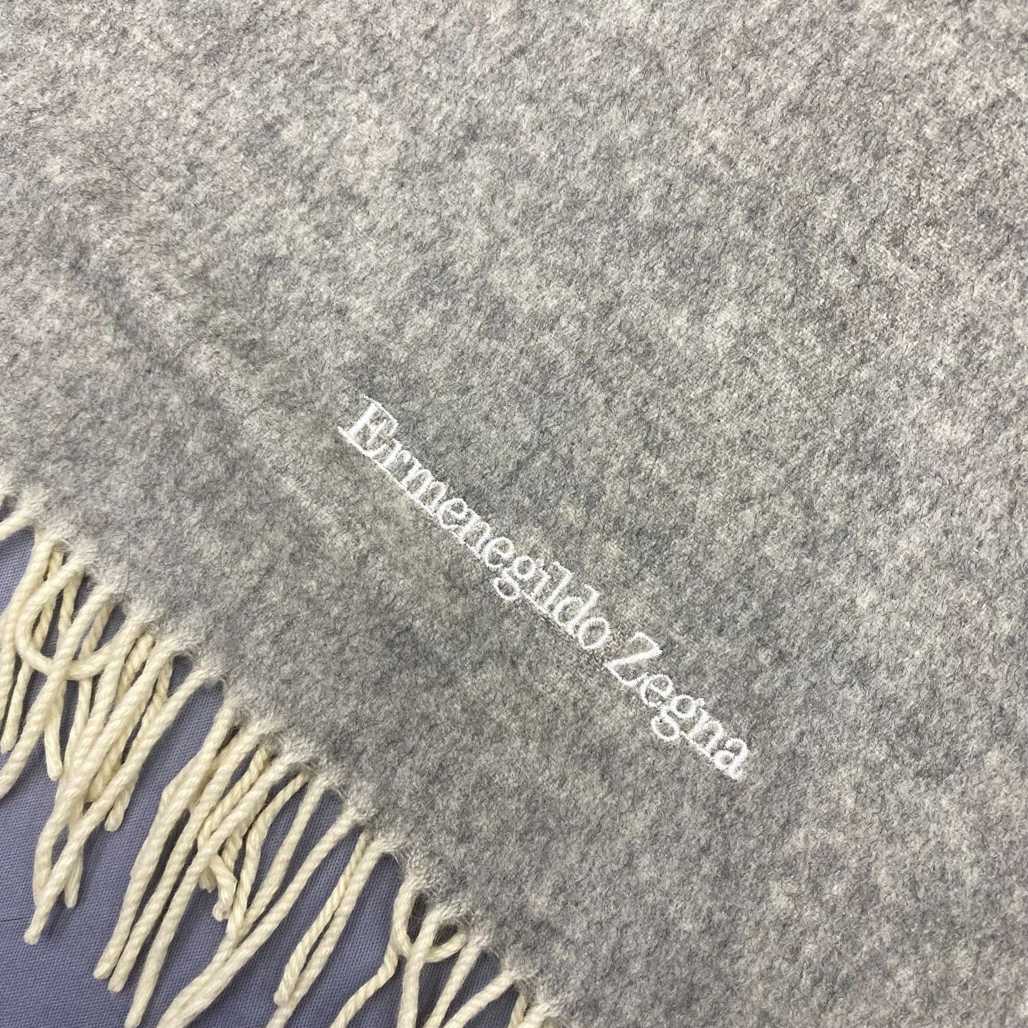 Ermenegildo Zegna Vintage Ermenegildo Zegna Scarf Muffler Wool Winter Scarves Size ONE SIZE - 4 Thumbnail
