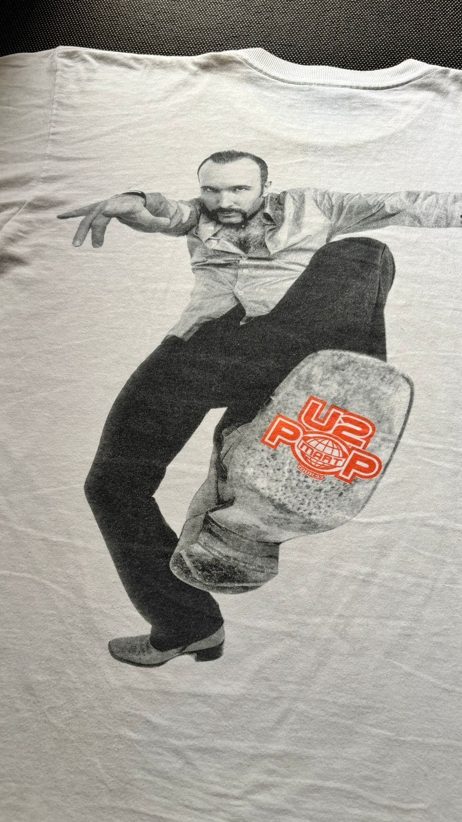Band Tees Vintage U2 1997 Tour Bono The Edge T Shirt 90s Size US L / EU 52-54 / 3 - 6 Thumbnail