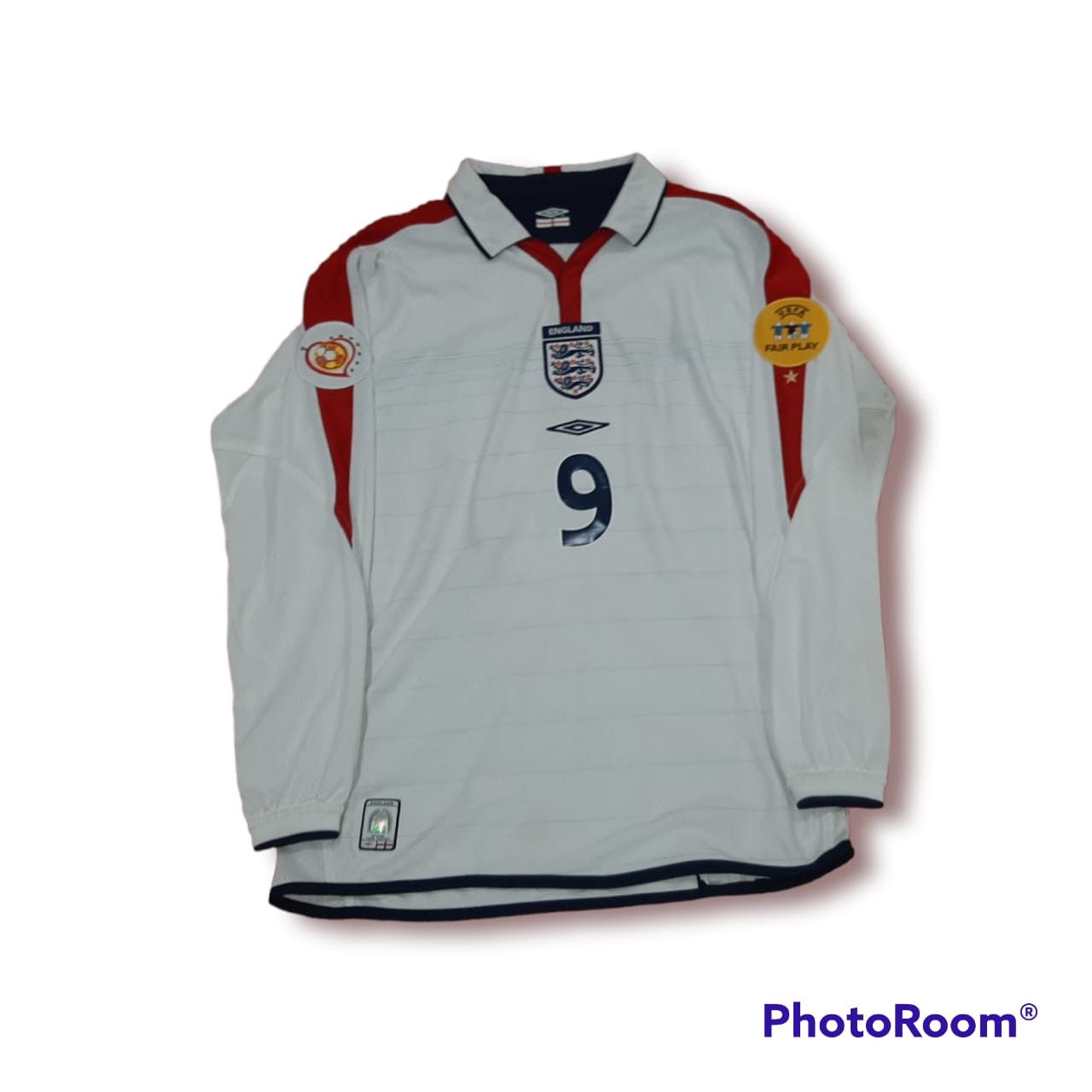 England Umbro Home Jersey Euro 2004Size Small ROONEY#9