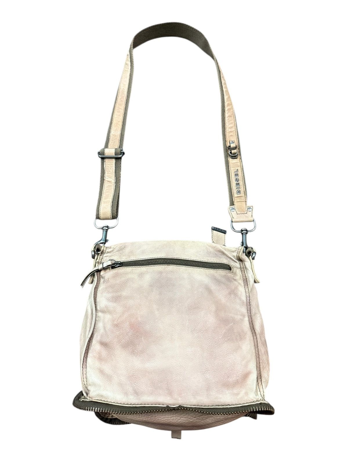 Diesel RARE DIESEL LEATHER PATINA PACKABLE CROSSBODY BAG Size ONE SIZE - 5 Thumbnail
