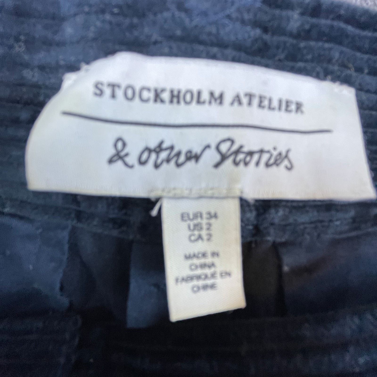 & Other Stories Stockholm Atelier & Other Stories Corduroy Pant Women 2 Wide Size 26" / US 2 / IT 38 - 4 Thumbnail