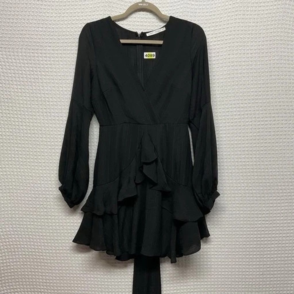 Other Saints + Secrets Ruffle Long Sleev Ruffle Mini Dress Women S Size S / US 4 / IT 40 - 7 Thumbnail