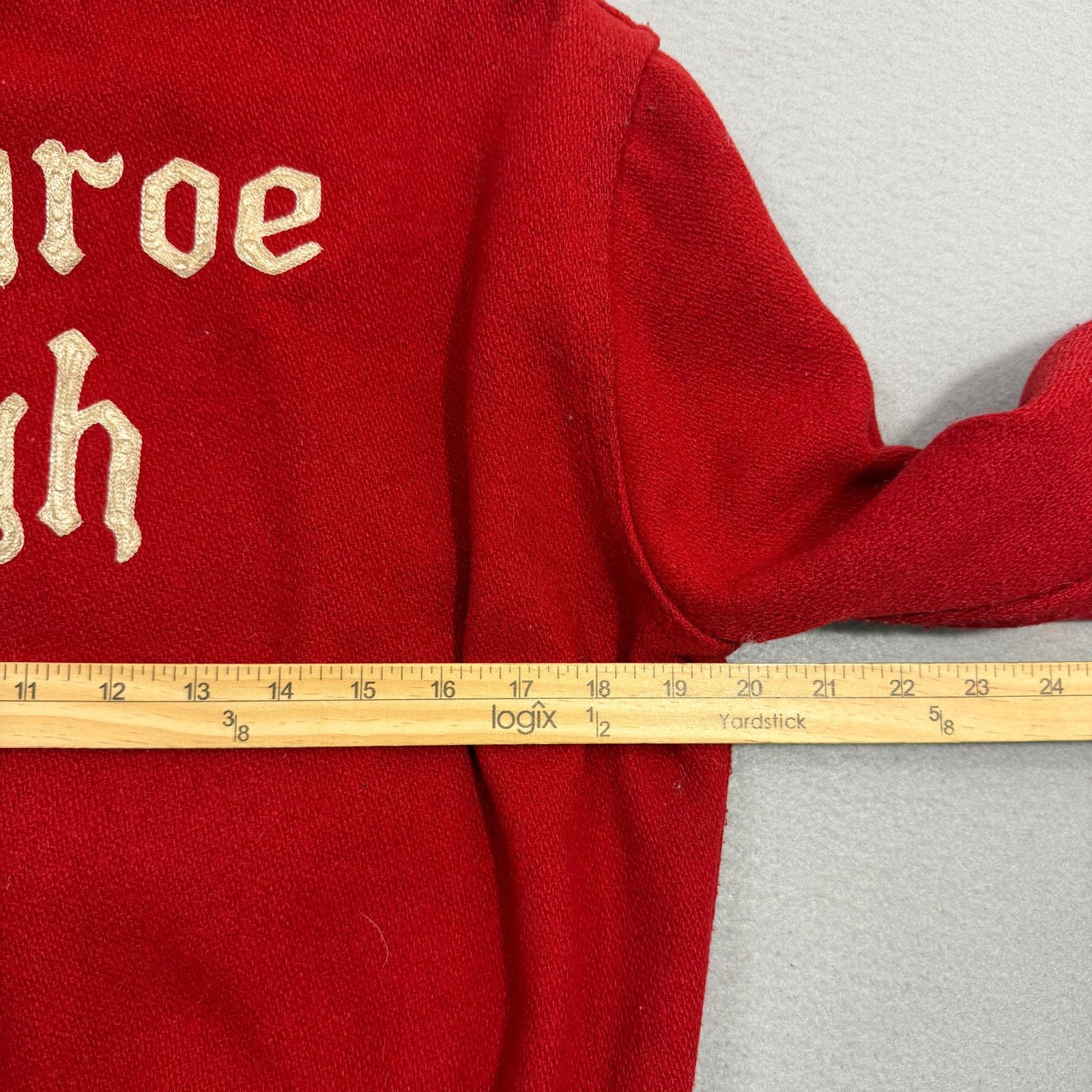 Vintage Vintage 1982 Monroe High Varsity Jacket Small Wool 80s Size US S / EU 44-46 / 1 - 11 Thumbnail