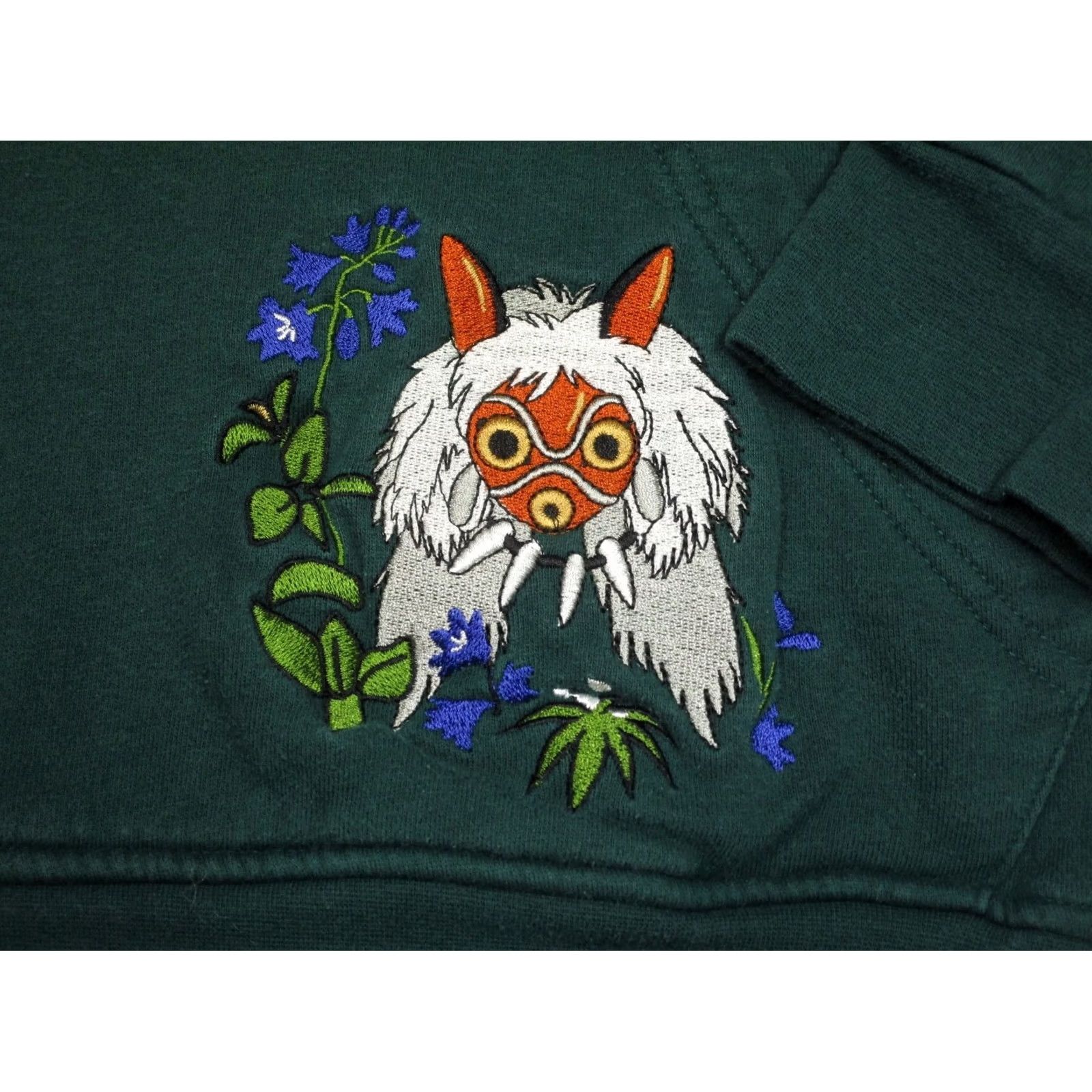 ESPIRIT Box Lunch Princess Mononoke Hoodie Men Small Green Graphic Print Pullover Hooded Pockets Embroidered Avatar Anime Vintage: No Size US S / EU 44-46 / 1 - 3 Thumbnail