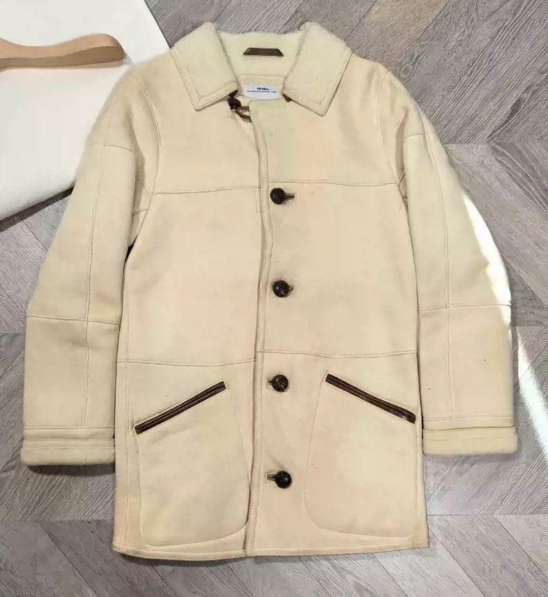 image of Visvim 14Aw Patton Coat It in Ivory, Men's (Size Small)