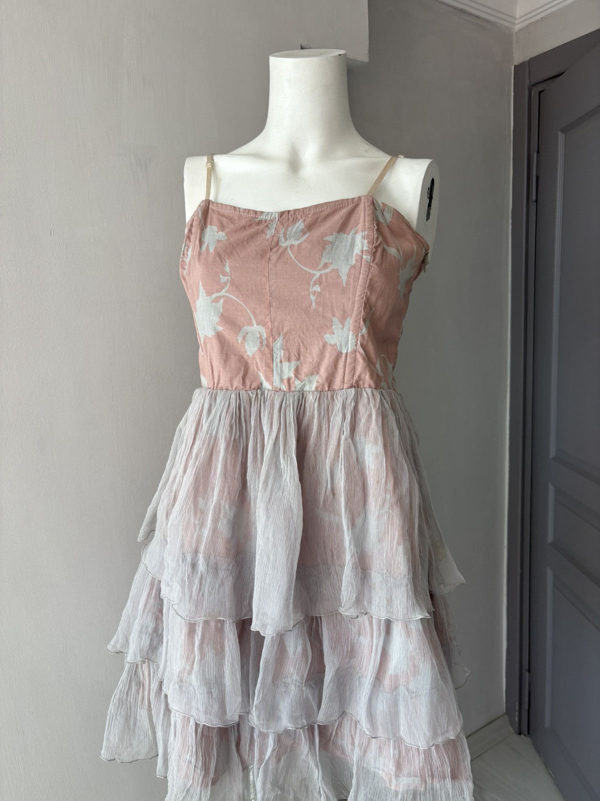 Vintage Jeff Gallano silk dress Size L / US 10 / IT 46 - 9 Thumbnail