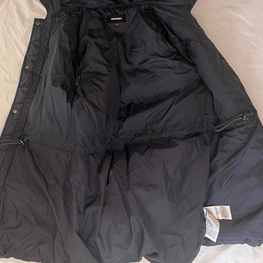 Other Diesel Hooded Coat Jacket - Size: XS - Dark Blue Gray Nylon Size XS / US 0-2 / IT 36-38 - 4 Thumbnail