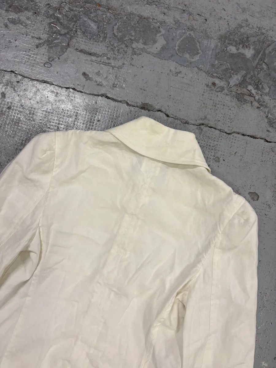 Emporio Armani 2010s Emporio Armani White Buttoned Multi-Pocket Blazer Jacket Size M / US 6-8 / IT 42-44 - 6 Thumbnail