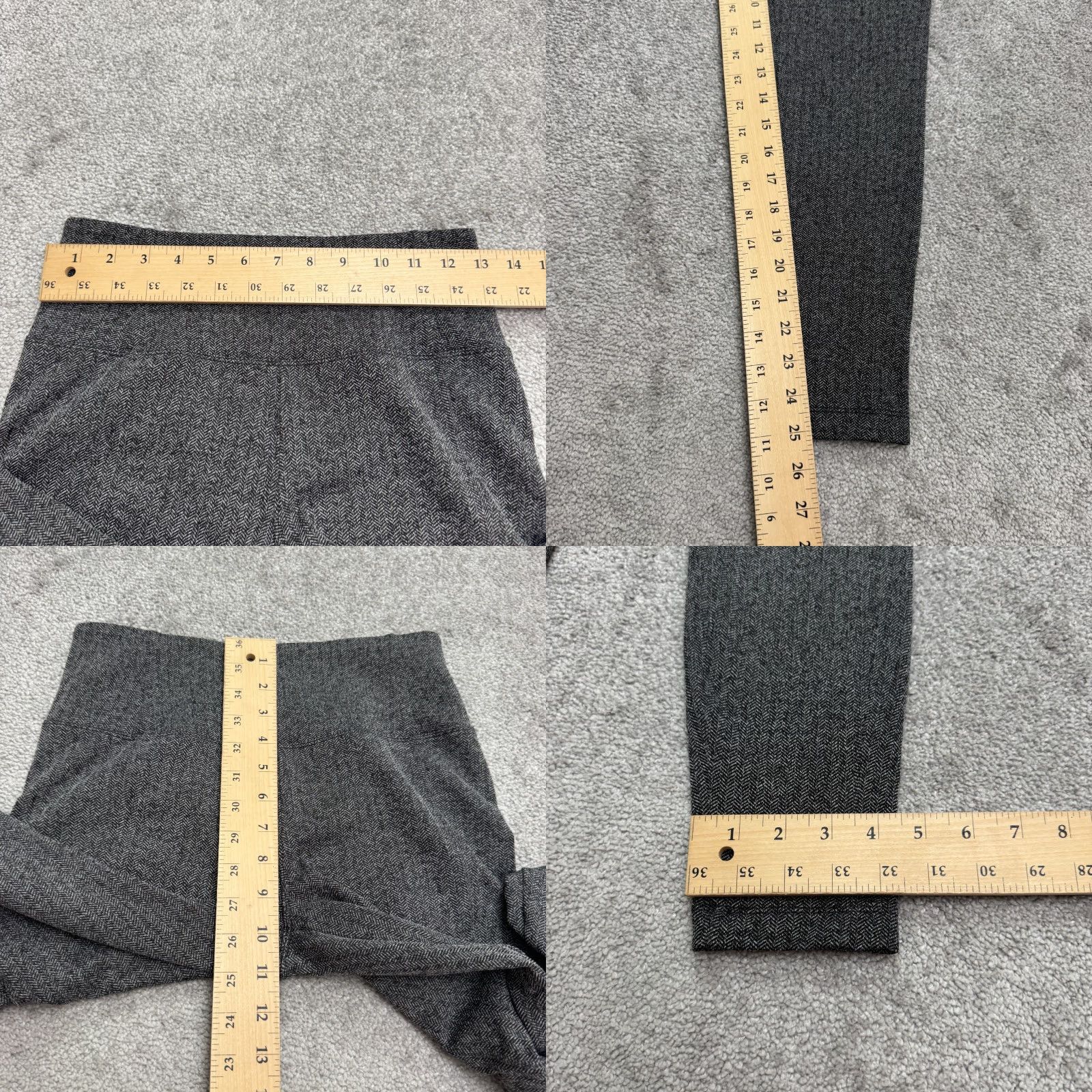 Athleta Athleta Leggings Womens Small Gray High Rise Delancey Herringbone Active NWOT Size 28" / US 6 / IT 42 - 8 Thumbnail