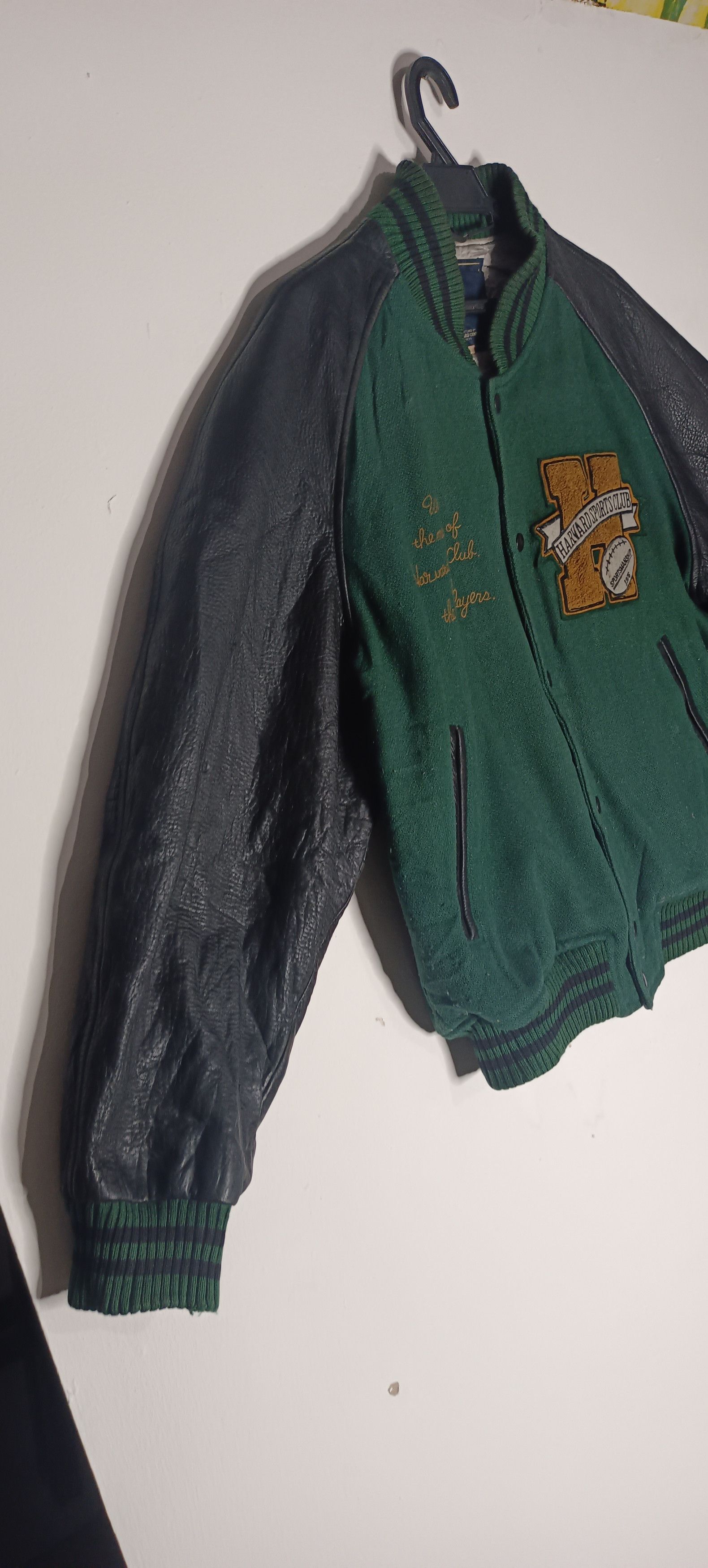 Other Japanese Brand x Havard Sport Club Varsity Learther Vintage Size US L / EU 52-54 / 3 - 3 Thumbnail
