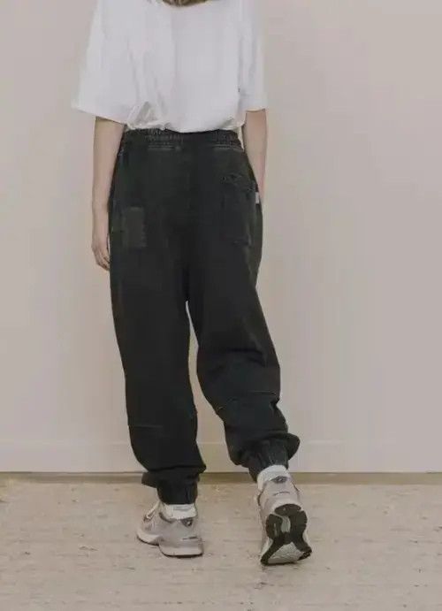 Other 20AW Indigo Union Japan Dark Grey Patchwork Smiley Pants Size US 31 - 3 Thumbnail