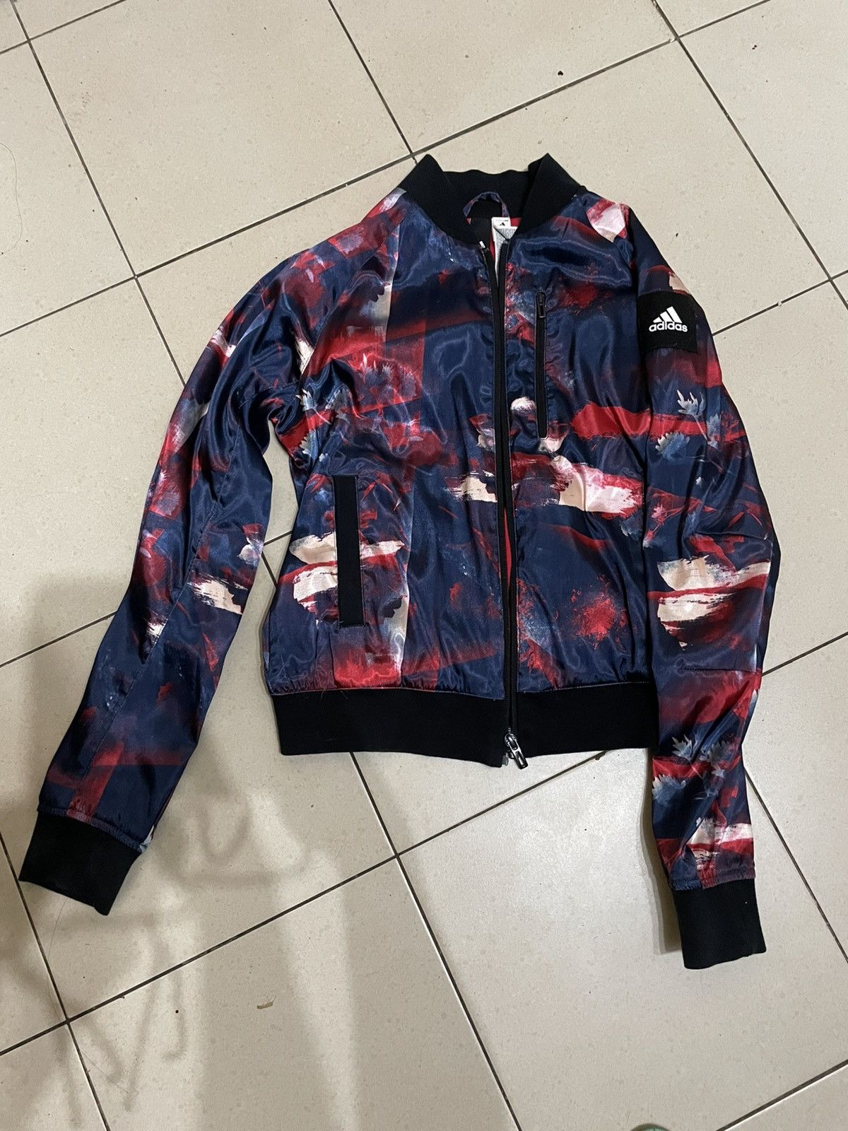 Adidas Adidas Jacket Womens Blue Red Geometric Size XS / US 0-2 / IT 36-38 - 9 Thumbnail