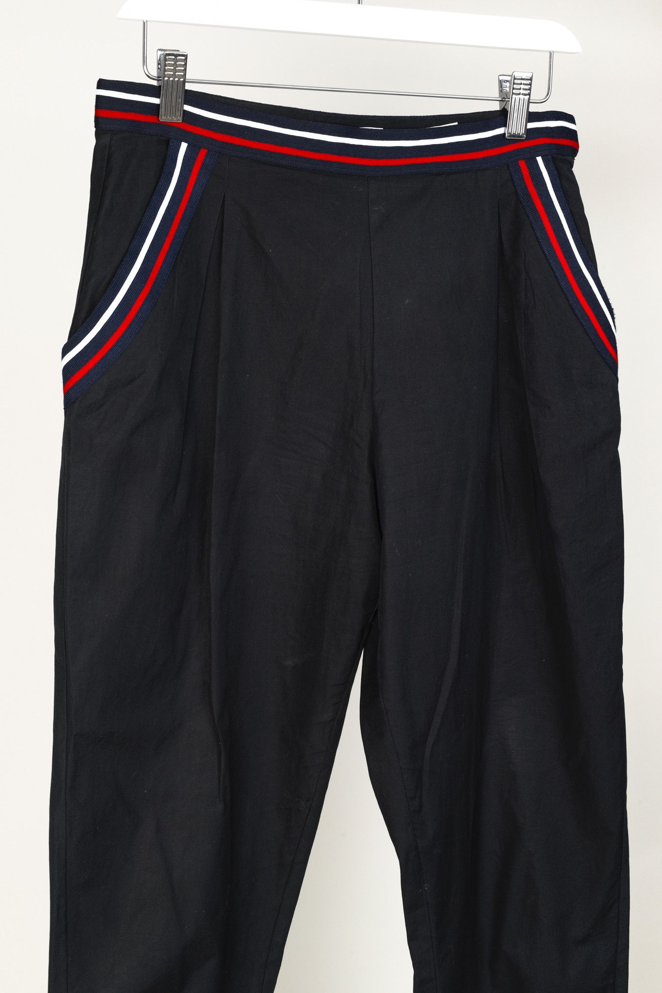See by Chloe See by Chloe Resort 2015 Black Varsity Stripe Carrot Pants Size 27" / US 4 / IT 40 - 3 Thumbnail