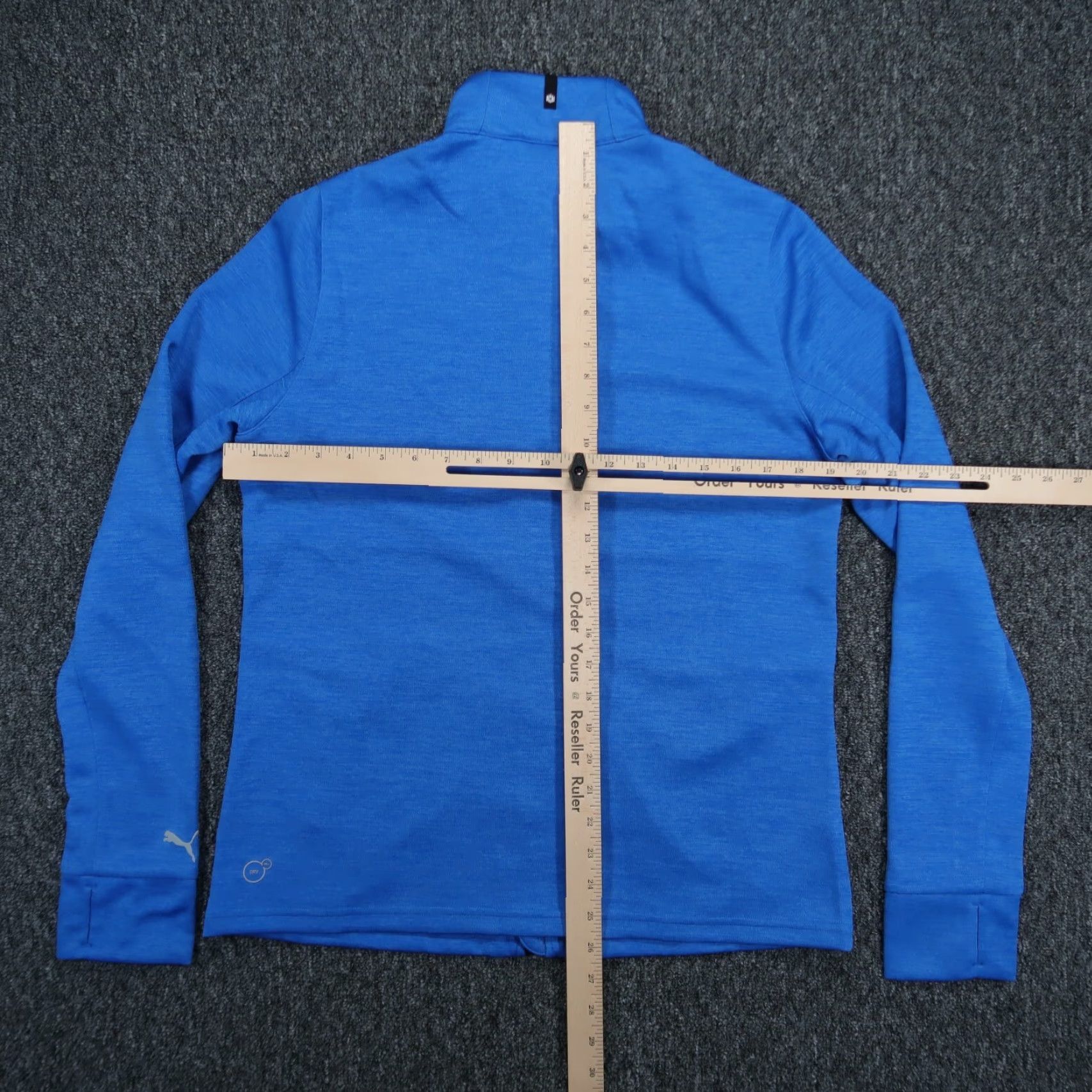 Puma Puma Jacket Womens Large Blue Heather Nebulas Full Zip Dry Cell Long Sleeve NWT Size L / US 10 / IT 46 - 7 Thumbnail