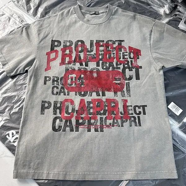 VIBE PROJECT CAPRI Letter Print Shirt Size US L / EU 52-54 / 3 - 1 Thumbnail