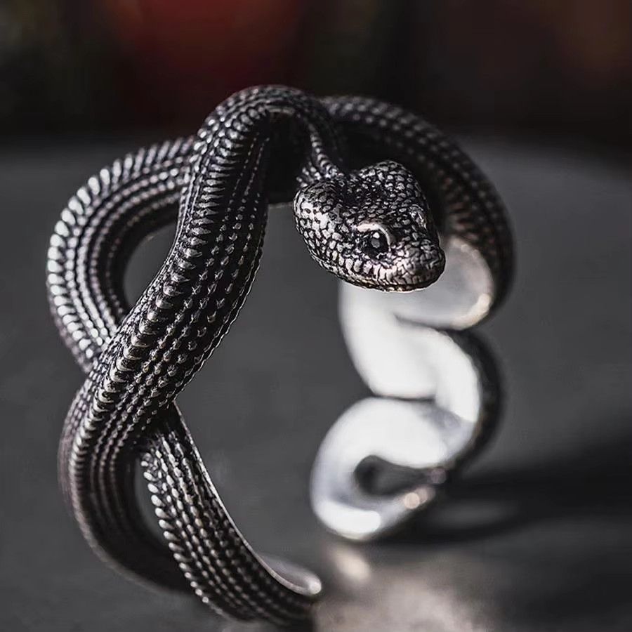 Jewelry Three-dimensional Snake Ring Size ONE SIZE - 2 Thumbnail