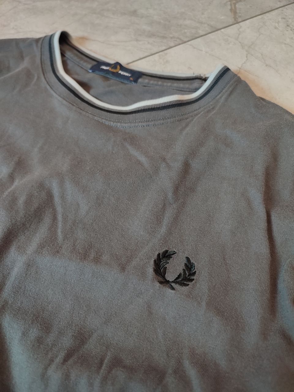 Fred Perry Sweater Pullover Fred Perry Gray Long Sleeve Size XL Size US XL / EU 56 / 4 - 5 Thumbnail