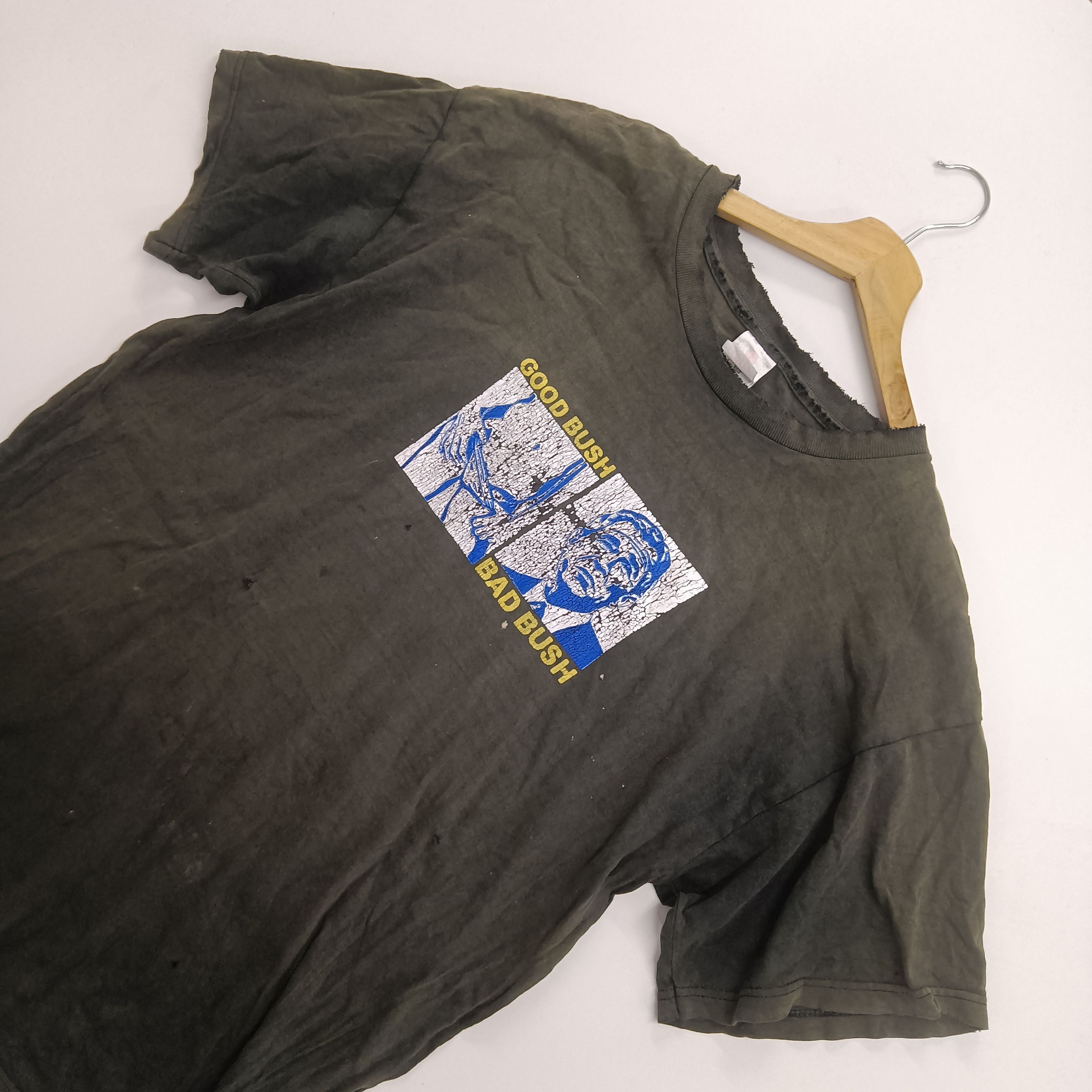 Fruit Of The Loom × Vintage Vintage Good Bush Vs Bad Bush Distressed #C Size US L / EU 52-54 / 3 - 3 Thumbnail