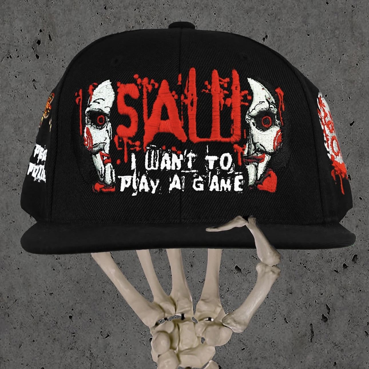 Other SAW “I Want To Play A Game” Horror Hat (DBRUZE Exclusive) Size ONE SIZE - 1 Thumbnail