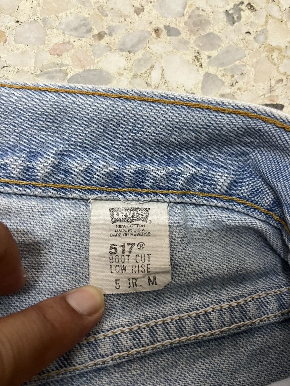 Levi's Vintage 90s Levi’s 517 boot cut light blue wash Size US 27 - 4 Thumbnail