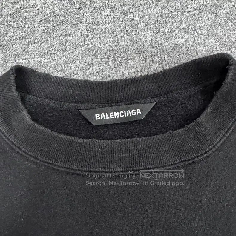 Balenciaga Balenciaga Marathon Destroyed Crewneck Sweatshirt Size US S / EU 44-46 / 1 - 6 Thumbnail
