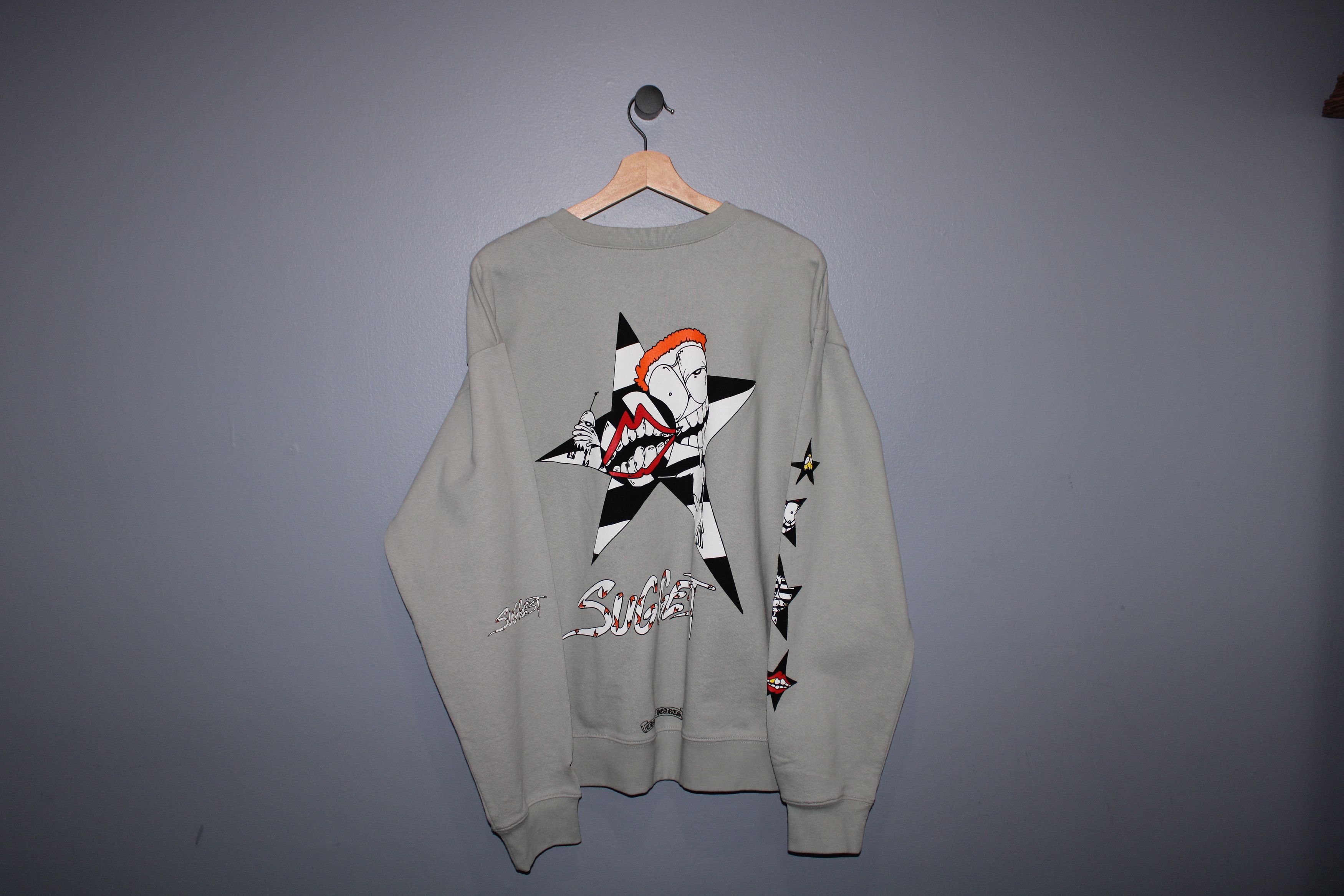 Chrome Hearts CHROME HEARTS MATTY BOY GREY SUGGEST CREWNECK Size US L / EU 52-54 / 3 - 2 Thumbnail