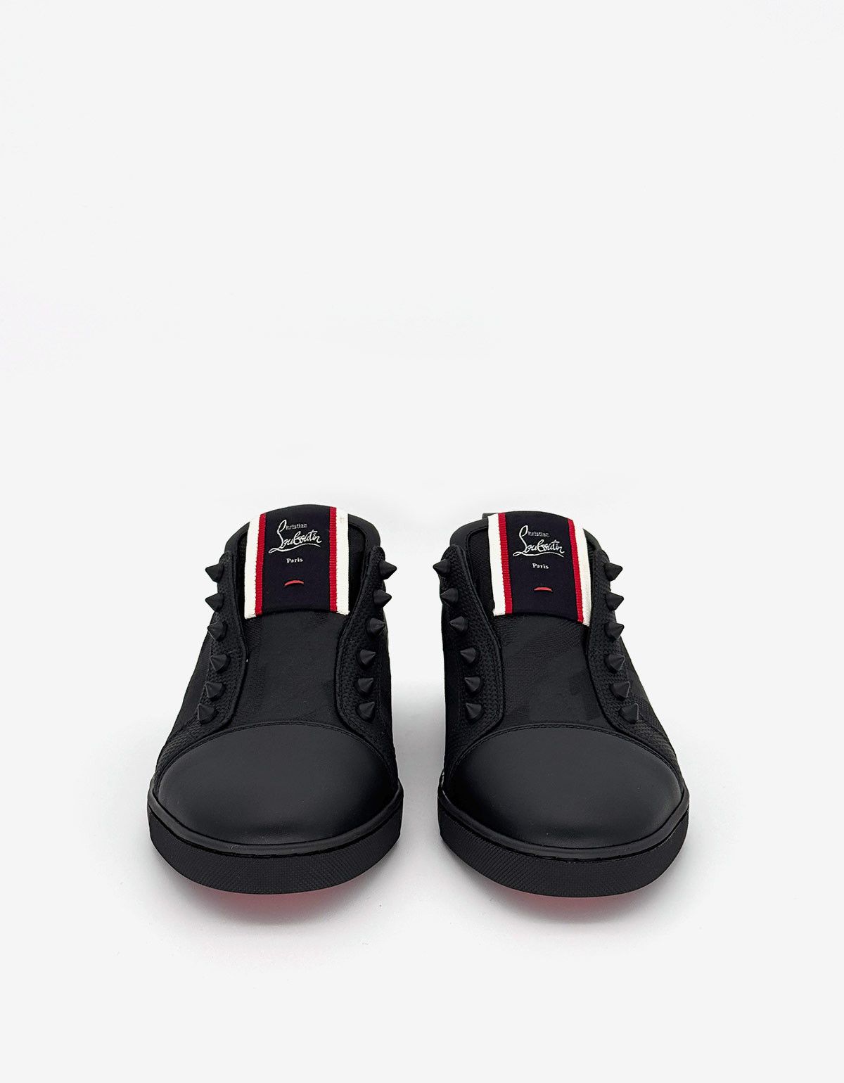 Christian Louboutin F.A.V Fique A Vontade Germoetric Black Trainers Size US 10 / EU 43 - 4 Thumbnail