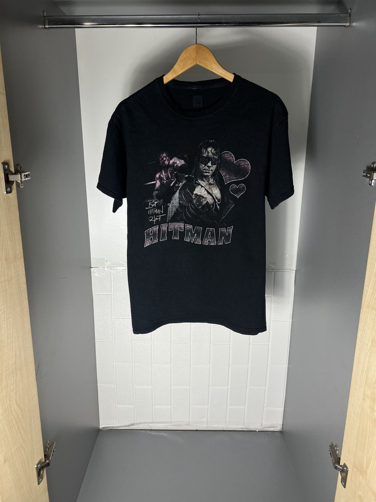 WWE VINTAGE BRET HART HITMAN WRESTLING WWF RETRO T-SHIRT Y2K 90s Size US L / EU 52-54 / 3 - 2 Thumbnail
