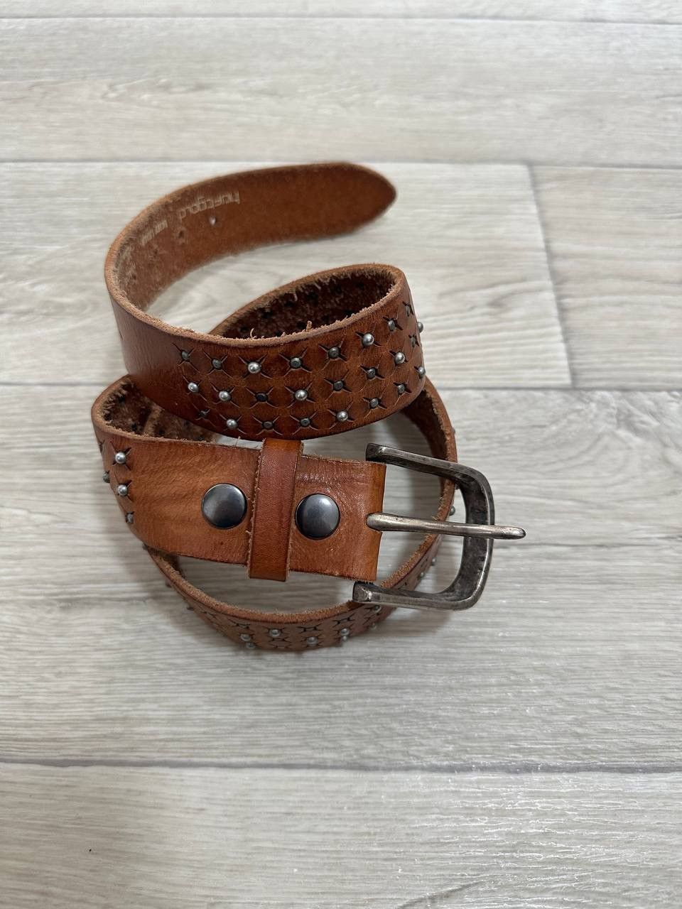 Vintage Hüftgold Berlin Studded Leather Belt Vintage Western 90 Size ONE SIZE - 3 Thumbnail