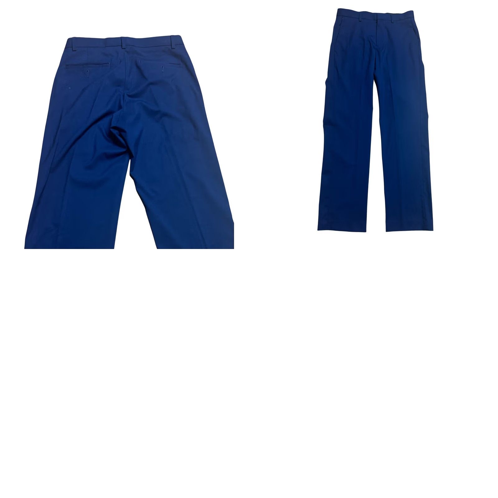 Murano VINTAGE? No — Murano Dress Pants Slacks Men 29x32 Navy Blue 29 Regular Tapered Front Pockets Flat Front Zip Button Hook & Eye Comfort City Theme Size US 29 - 9 Thumbnail