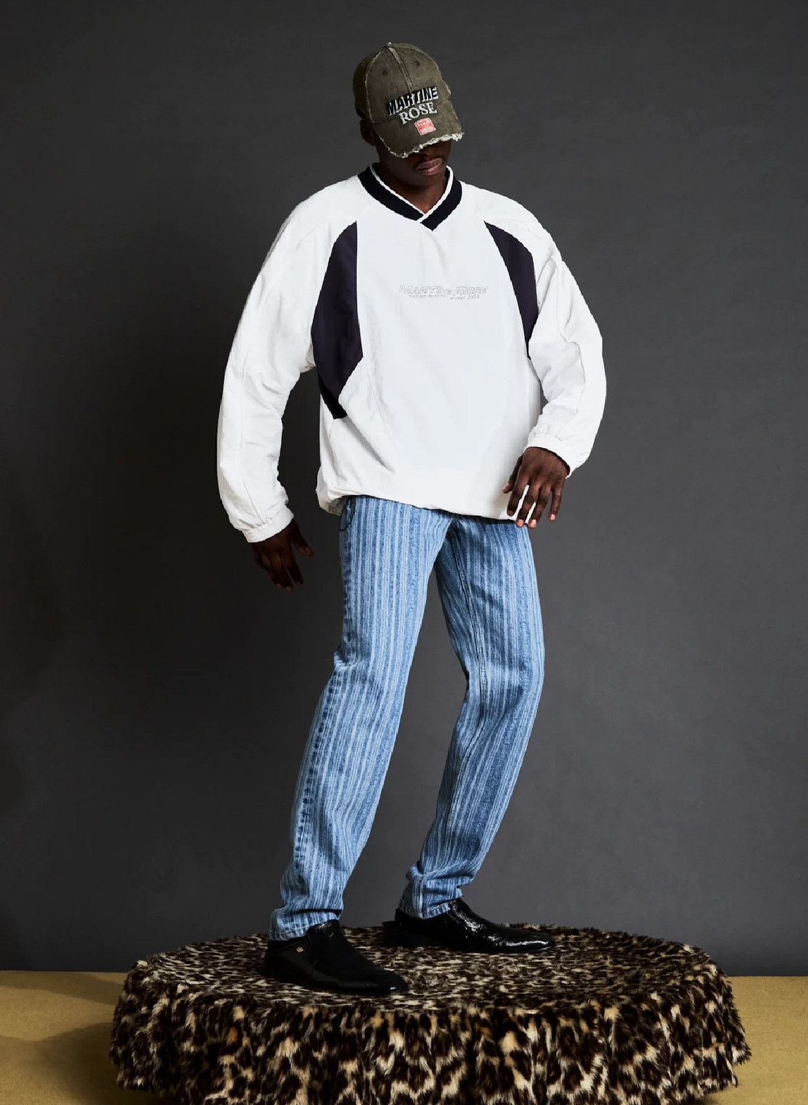 Martine Rose SPORTS PULLOVER in BLUE | Grailed