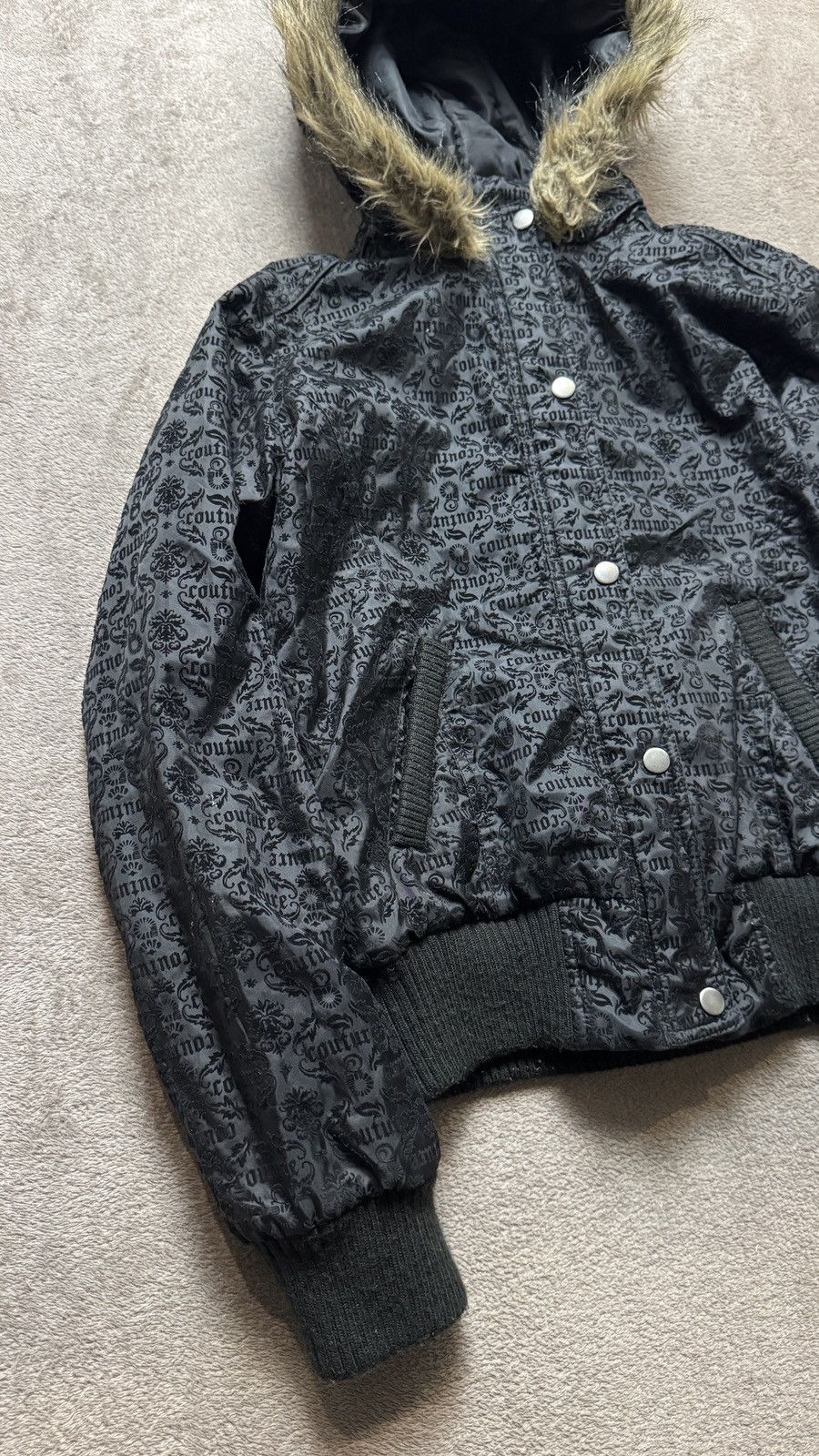 Vintage Y2K faux fur military jacket Ifsixwasnine Yohji LGB Goa vibe Size US M / EU 48-50 / 2 - 2 Thumbnail